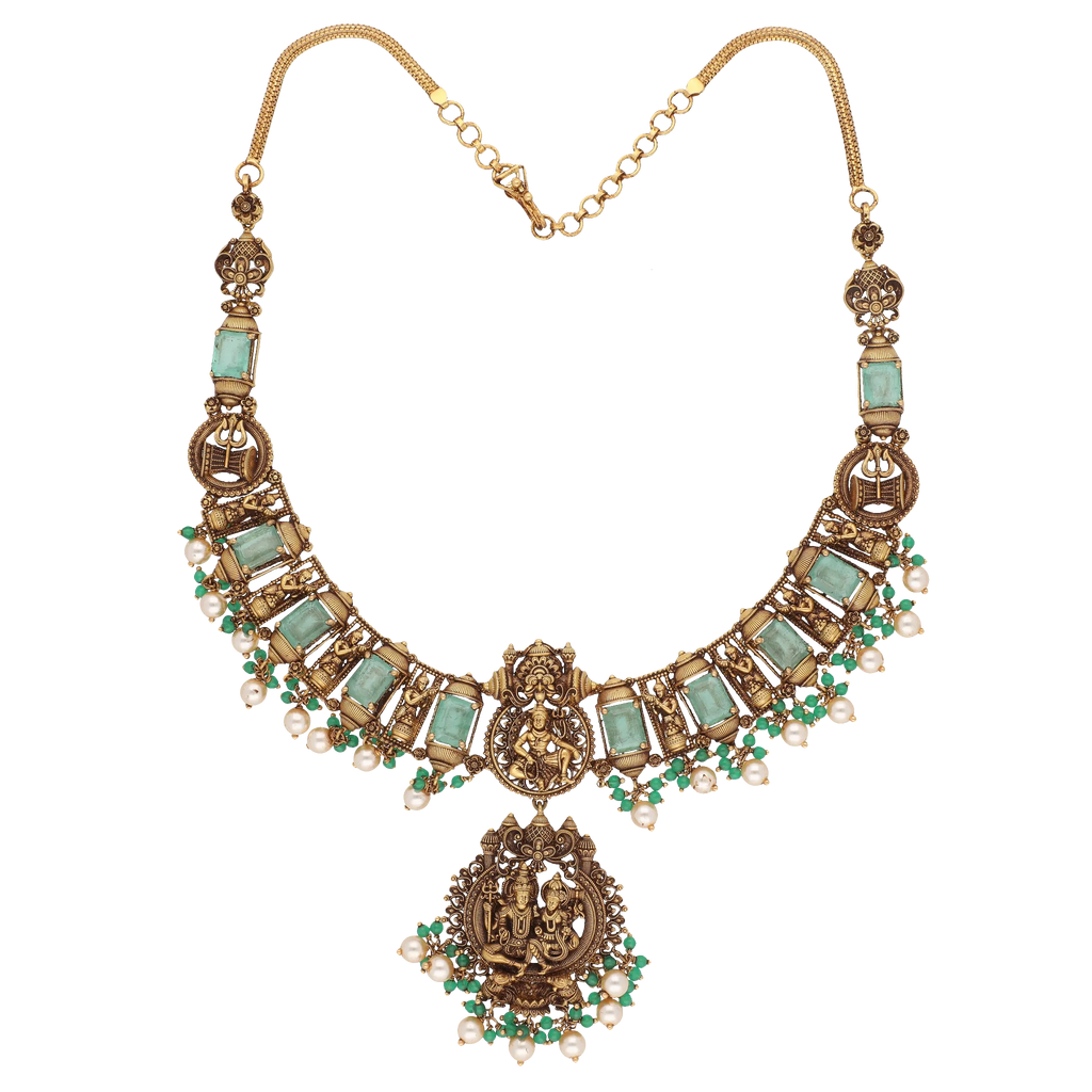 Shiva Parvati Motif Necklace