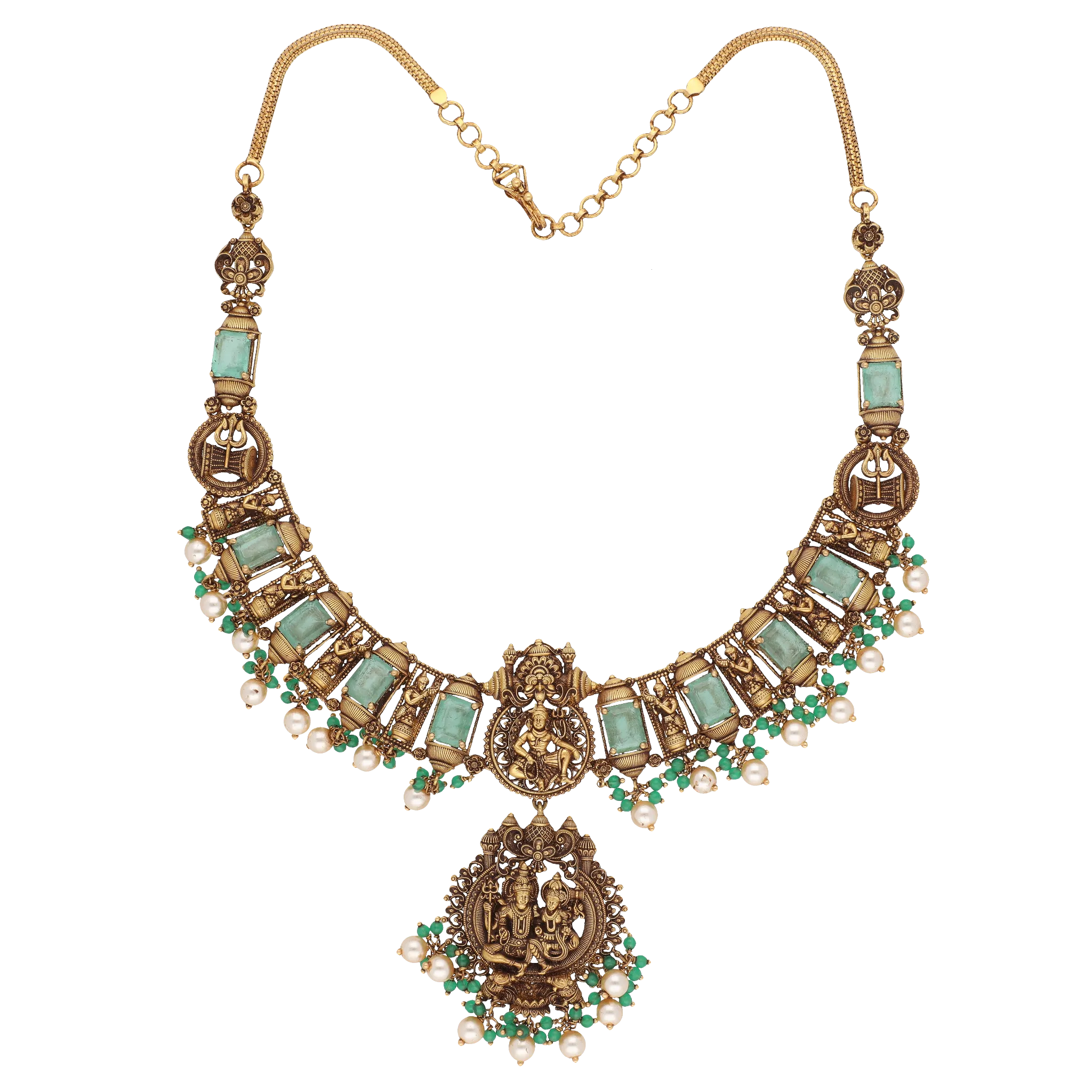 Shiva Parvati Motif Necklace
