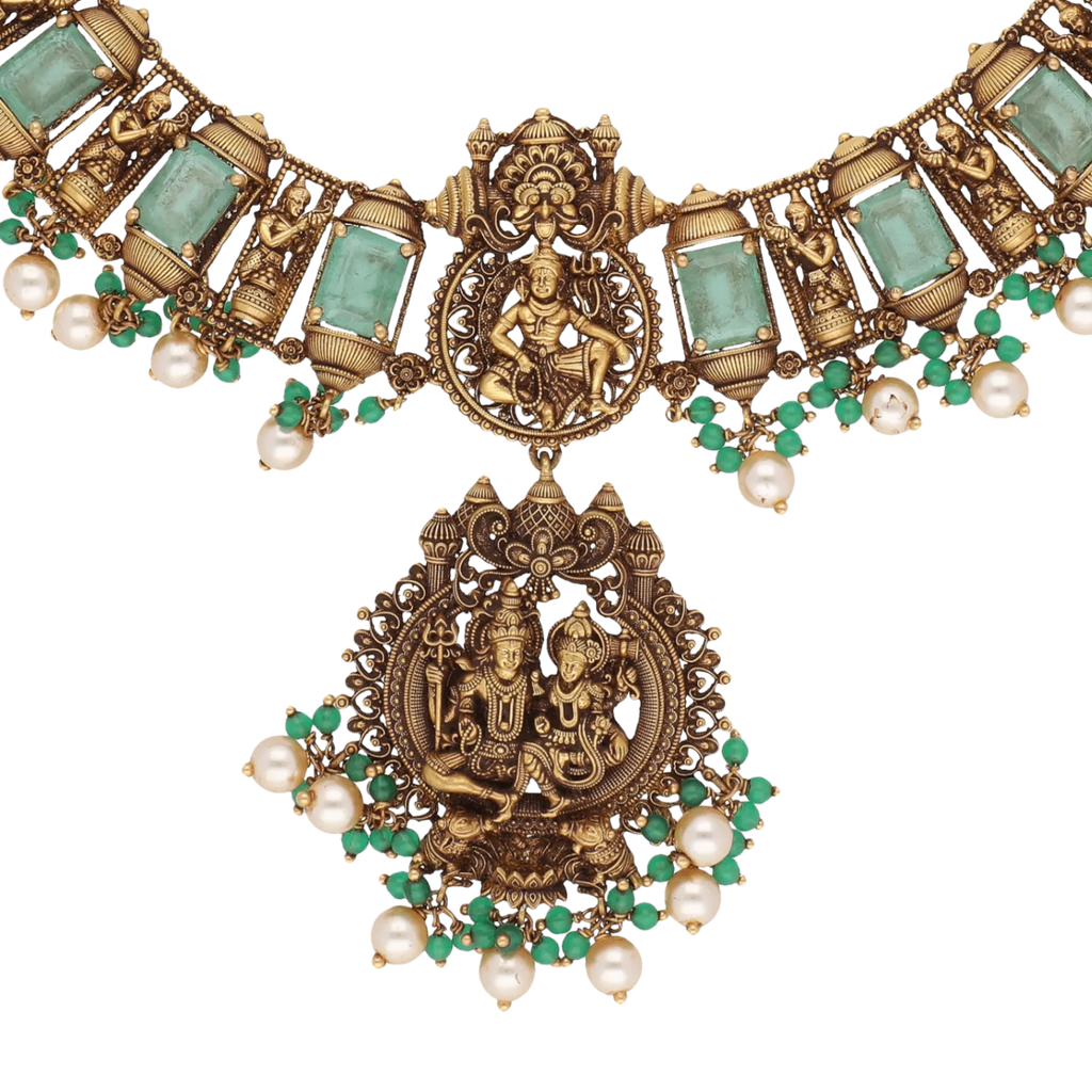 Shiva Parvati Motif Necklace