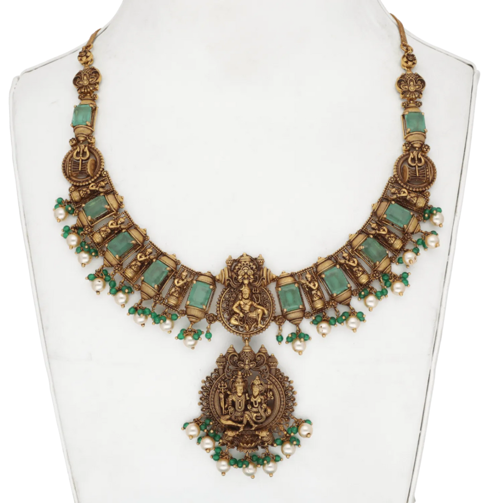 Shiva Parvati Motif Necklace