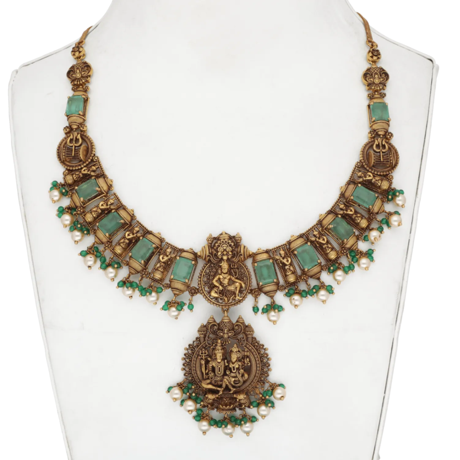 Shiva Parvati Motif Necklace